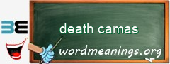 WordMeaning blackboard for death camas